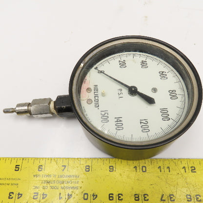 Helicoid 2247 5" Dial Pressure Gauge 0-1500PSI Steel Body With Pointer Set