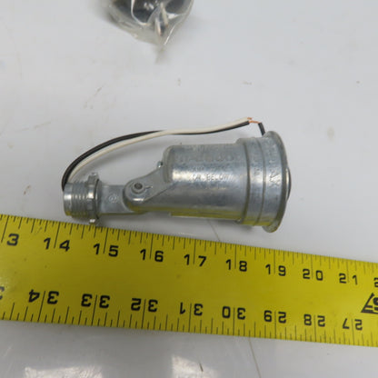 Thomas & Betts Red Dot WHUP-1 Weather Proof Lamp Holder Silver  Lot of 10