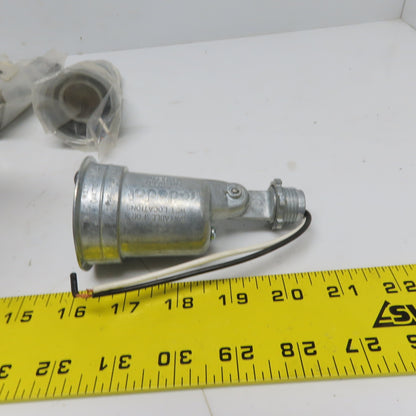 Thomas & Betts Red Dot WHUP-1 Weather Proof Lamp Holder Silver  Lot of 10
