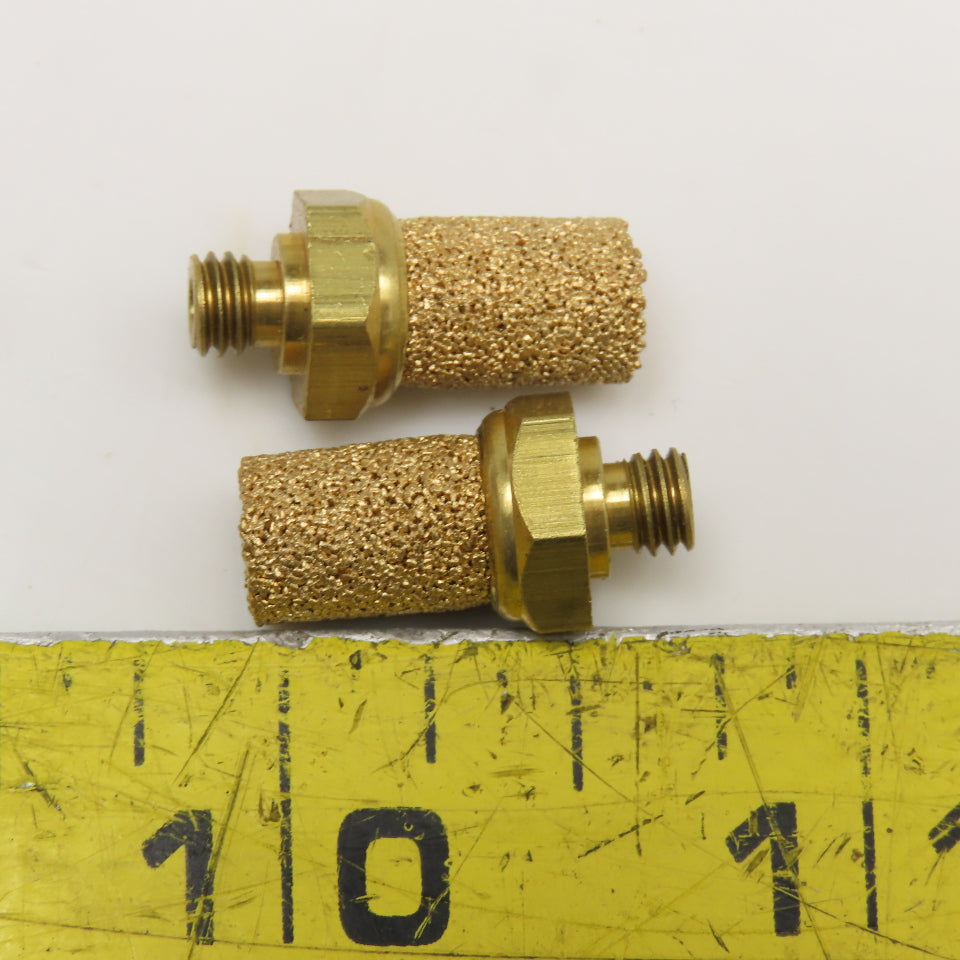 10-32 Sintered Bronze Breather Vent Lot Of 2
