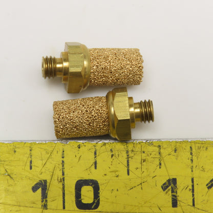 10-32 Sintered Bronze Breather Vent Lot Of 2