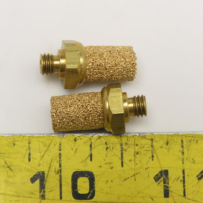 10-32 Sintered Bronze Breather Vent Lot Of 2
