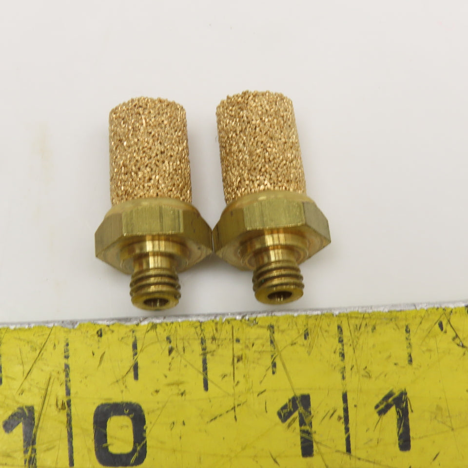 10-32 Sintered Bronze Breather Vent Lot Of 2
