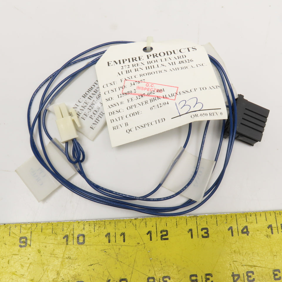 Empire Products For Fanuc EE-3287-602-001 Brake Opener Harness CP To 3 Axis