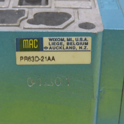 MAC Valves PR63D-21AA Pneumatic Pressure Regulator Valve 0 to 120 PSI