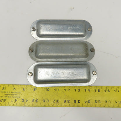 Appleton 1-1/4" To 1-1/2" Cover Plate Condulet Conduit Body LB Lot Of 3