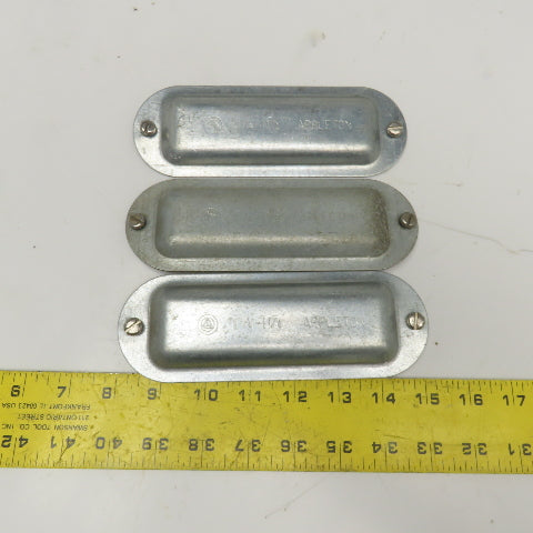 Appleton 1-1/4" To 1-1/2" Cover Plate Condulet Conduit Body LB Lot Of 3