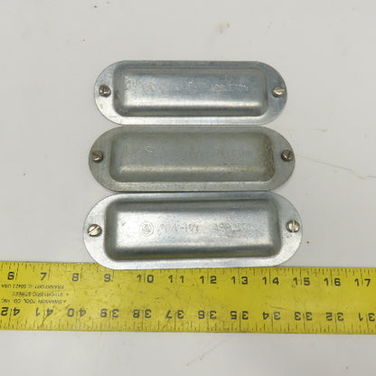 Appleton 1-1/4" To 1-1/2" Cover Plate Condulet Conduit Body LB Lot Of 3