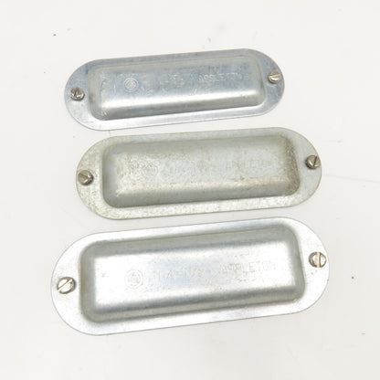 Appleton 1-1/4" To 1-1/2" Cover Plate Condulet Conduit Body LB Lot Of 3
