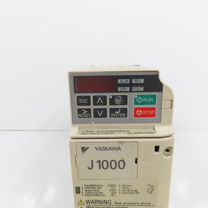 Yaskawa CIMR-JU2A0006BAA J 1000 1HP Variable Frequency Drive 240V Parts/Repair