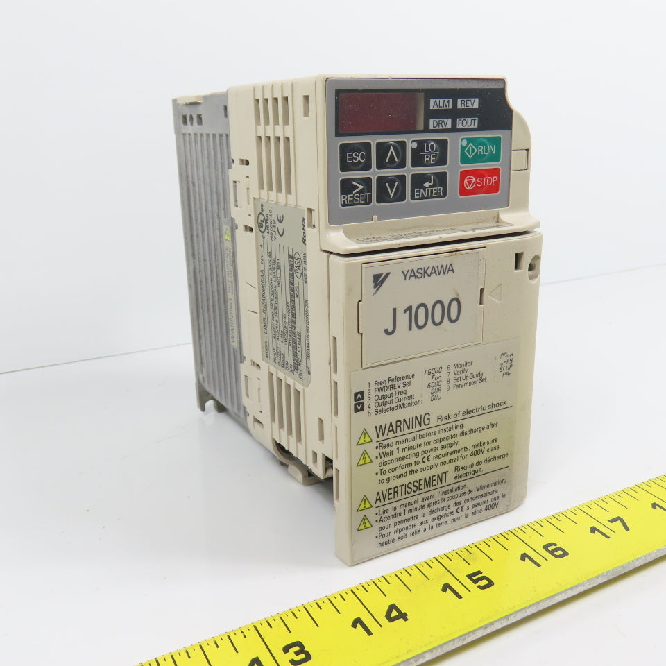 Yaskawa CIMR-JU2A0006BAA J 1000 1HP Variable Frequency Drive 240V Parts/Repair