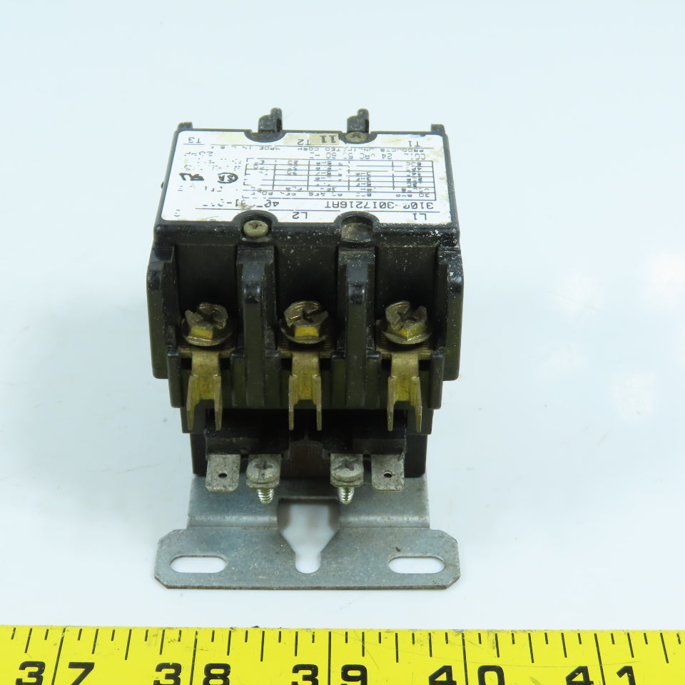 Products Unlimited 3100-30I7216AT 30A 600VAC 7.5HP Power Contactor 24VAC Coil