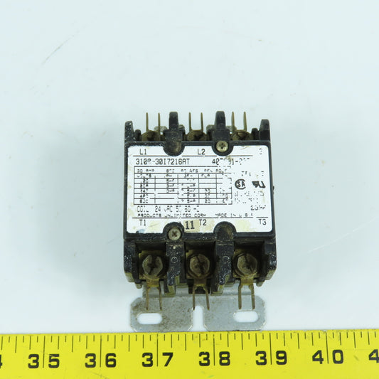 Products Unlimited 3100-30I7216AT 30A 600VAC 7.5HP Power Contactor 24VAC Coil