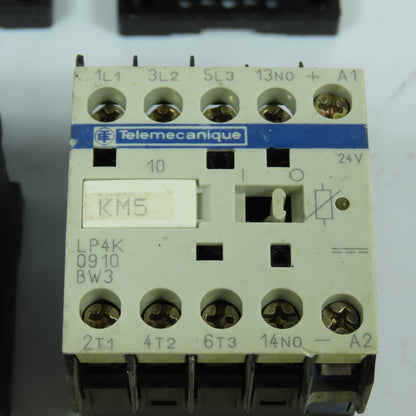 Telemecanique LP4K0910BW3 9A 5HP 600VAC 3-Pole Contactor 24VDC Coil Lot/7