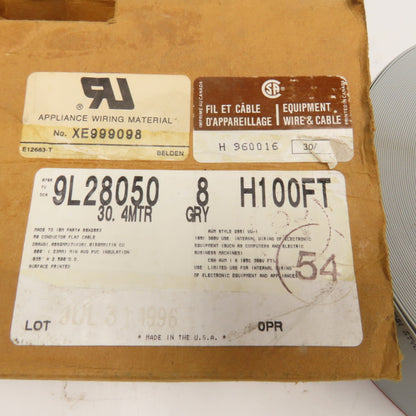 Beldon 9L28050 50 Conductor 28AWG Flat Ribbon Cable Approx 80'