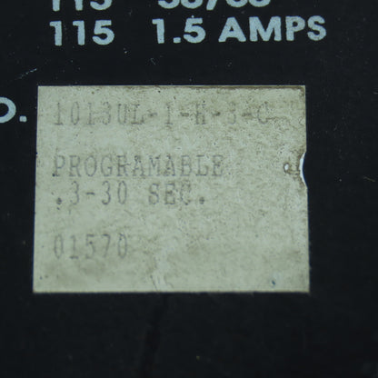 ISSC Kanson 1013UL-1-H-3-C 1013 U Programmable Timer 0.3-30 Sec 115VAC
