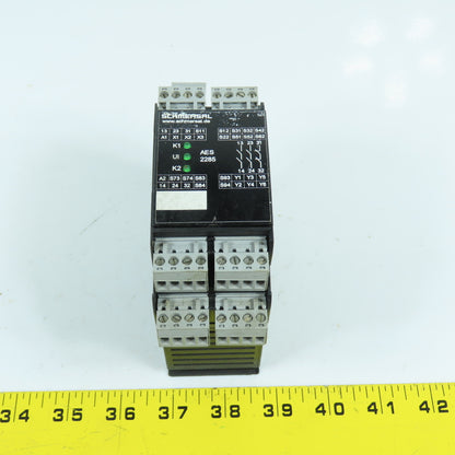 Schmersal AES2285 24VDC Safety Monitoring Relay Module 6 Output