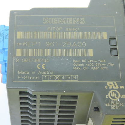 Siemens 6EP1 961-2BA00 Sitop 4-Channel Diagnostics Module 24VDC Lot Of 5
