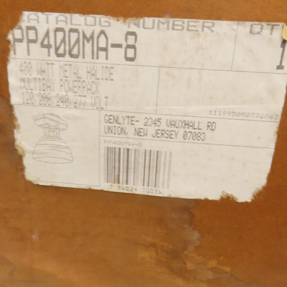Genlyte PP400MA-8 400W Metal Hallide Multibay Powerpack Fixture 120-277V