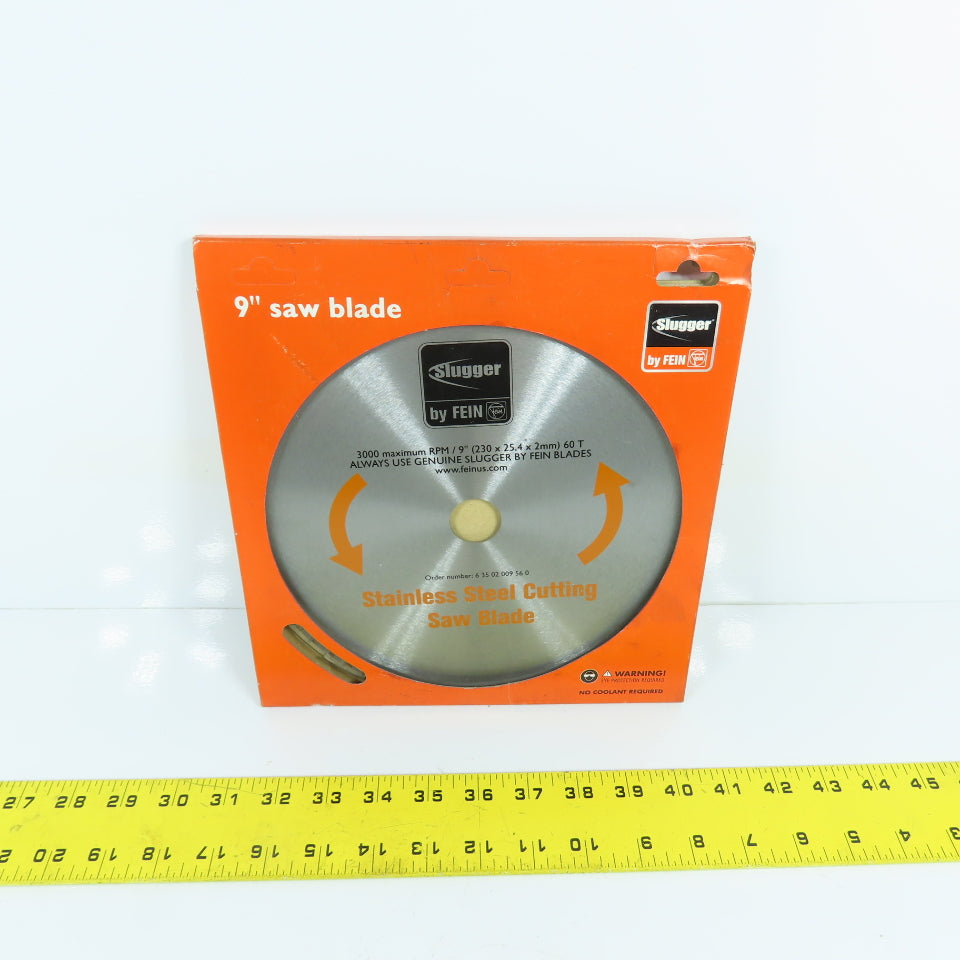 Fein Slugger 63502009560 9" Stainless Steel Cutting Saw Blade 60 Tooth 1" Arbor