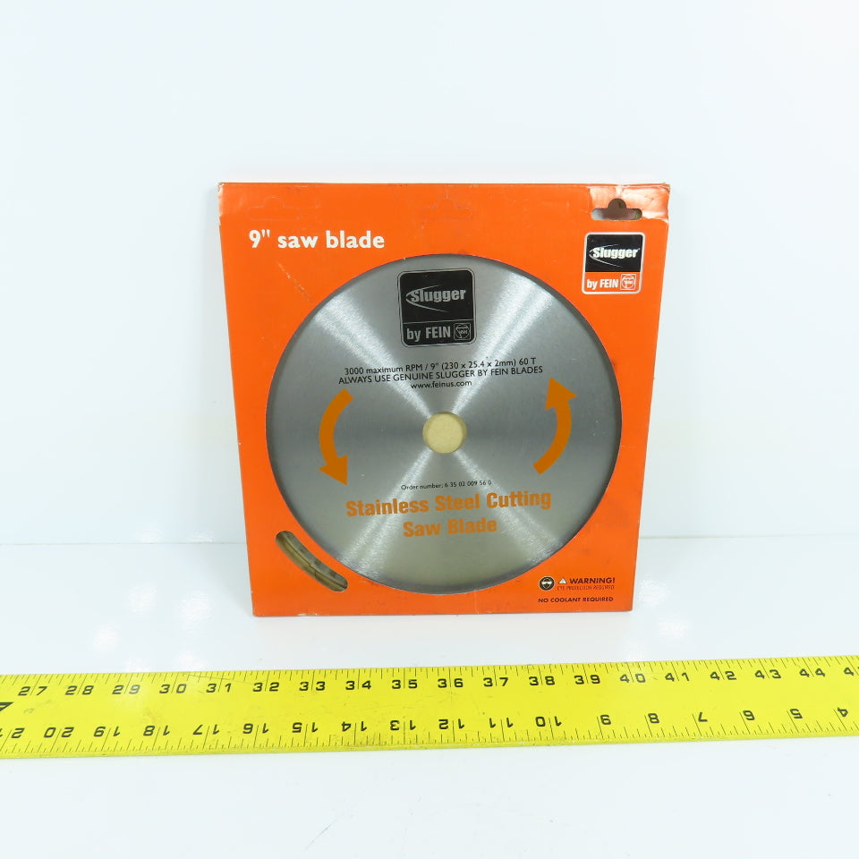 Fein Slugger 63502009560 9" Stainless Steel Cutting Saw Blade 60 Tooth 1" Arbor