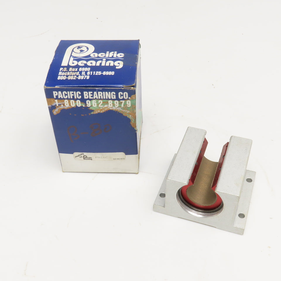 Pacific Bearing PN16C 1" Pillow Block Linear Bearing