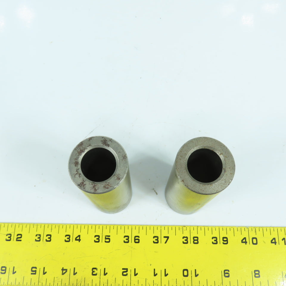 7/8" ID x 1-1/2" OD Press In Shoulderless Drill Bushing 4" Long Lot Of 2