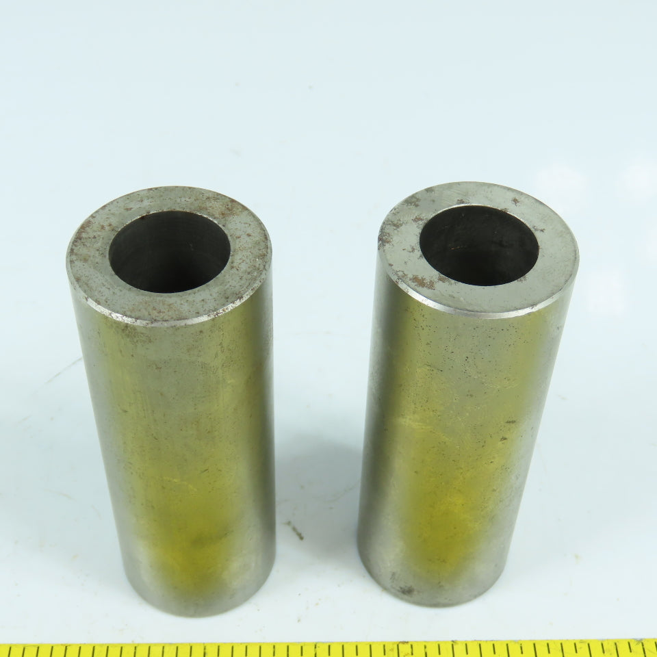 7/8" ID x 1-1/2" OD Press In Shoulderless Drill Bushing 4" Long Lot Of 2