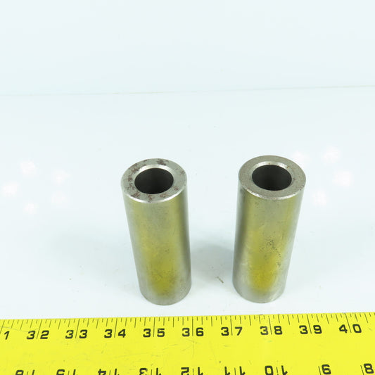 7/8" ID x 1-1/2" OD Press In Shoulderless Drill Bushing 4" Long Lot Of 2