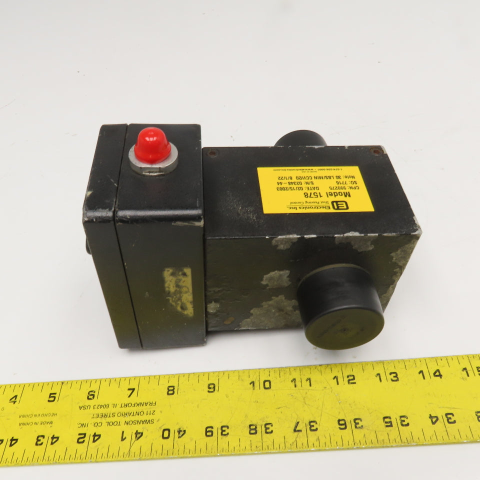Electronics Inc. Model 1578 MagnaValve Shot Peening Control 30 Lbs./Min CCW20