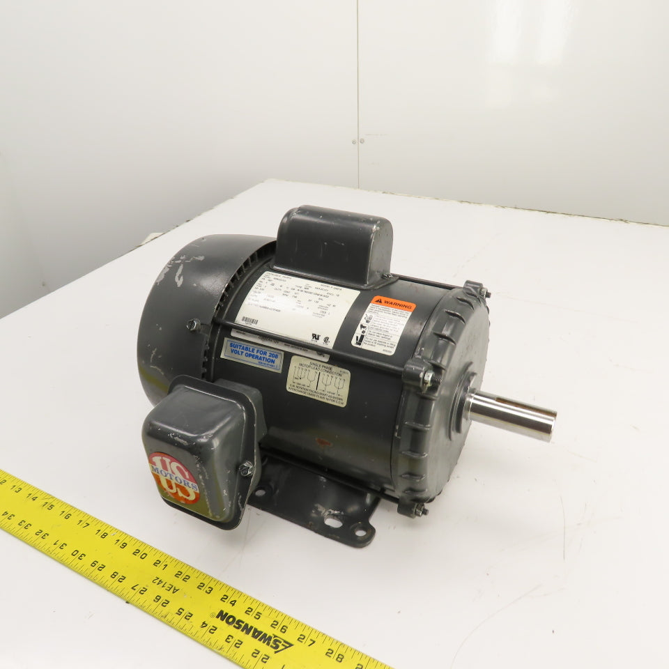 Nidec US T2C2P18 G527A 2HP AC Electric Motor 115/208-230 1PH 1740RPM 182T Frame