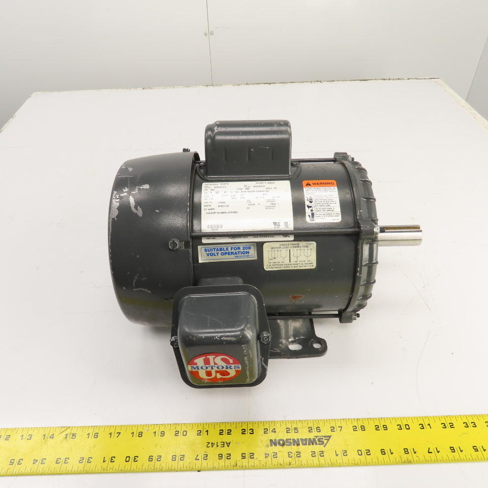 Nidec US T2C2P18 G527A 2HP AC Electric Motor 115/208-230 1PH 1740RPM 182T Frame