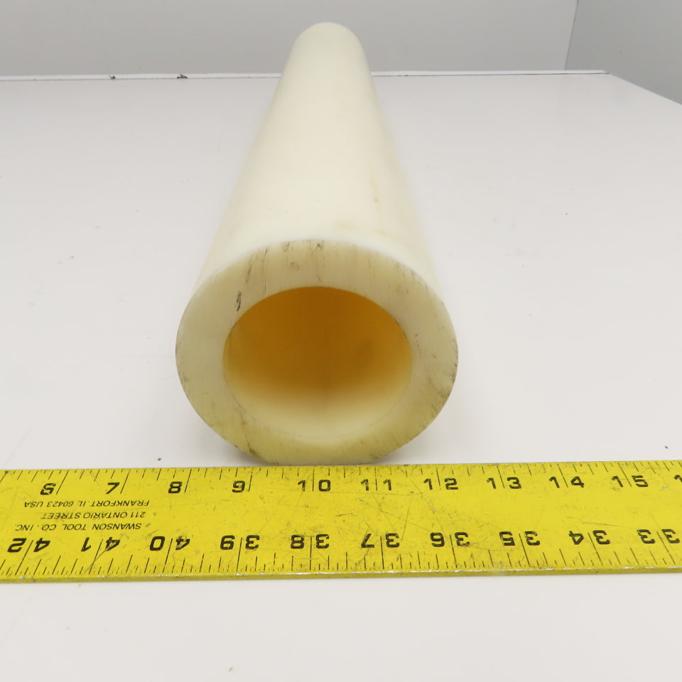 4" OD x 2-3/4" ID UHMW Hollow Tube Bar Stock 27"