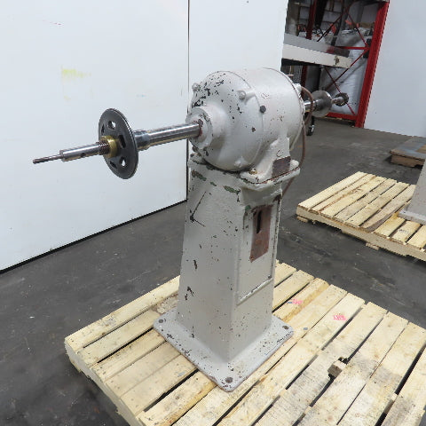 Chas. F L'Hommedieu & Sons No. 132 3HP 440V Pedestal Buffer 3400RPM 1.2" Arbor