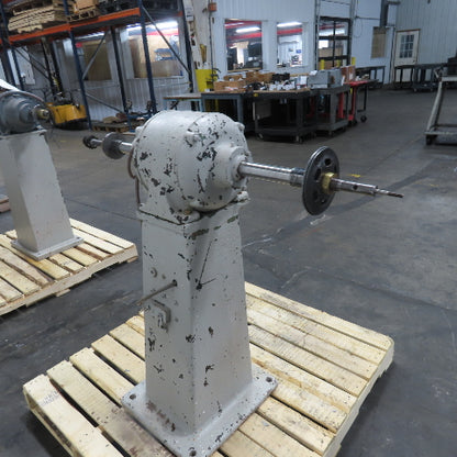 Chas. F L'Hommedieu & Sons No. 132 3HP 440V Pedestal Buffer 3400RPM 1.2" Arbor