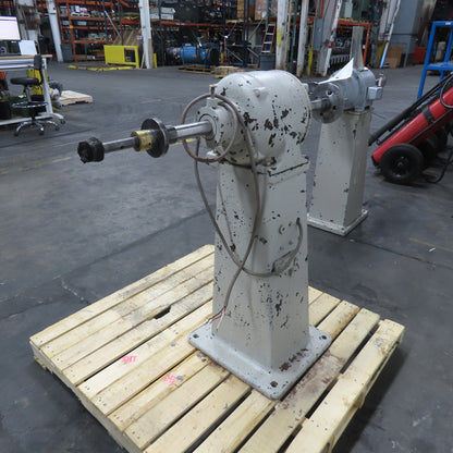 Chas. F L'Hommedieu & Sons No. 132 3HP 440V Pedestal Buffer 3400RPM 1.2" Arbor