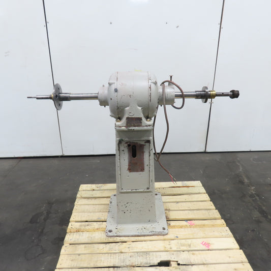 Chas. F L'Hommedieu & Sons No. 132 3HP 440V Pedestal Buffer 3400RPM 1.2" Arbor