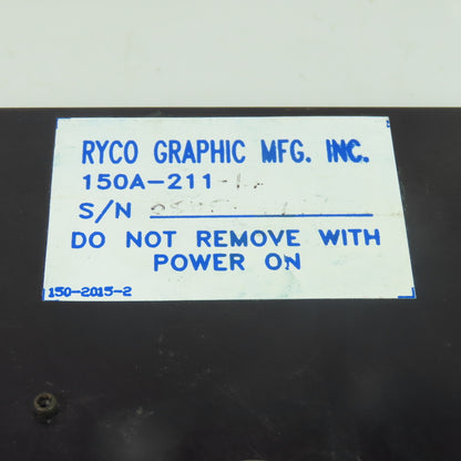 Ryco Graphic 150A-211 Digital Pulse Dampening System Control Panel
