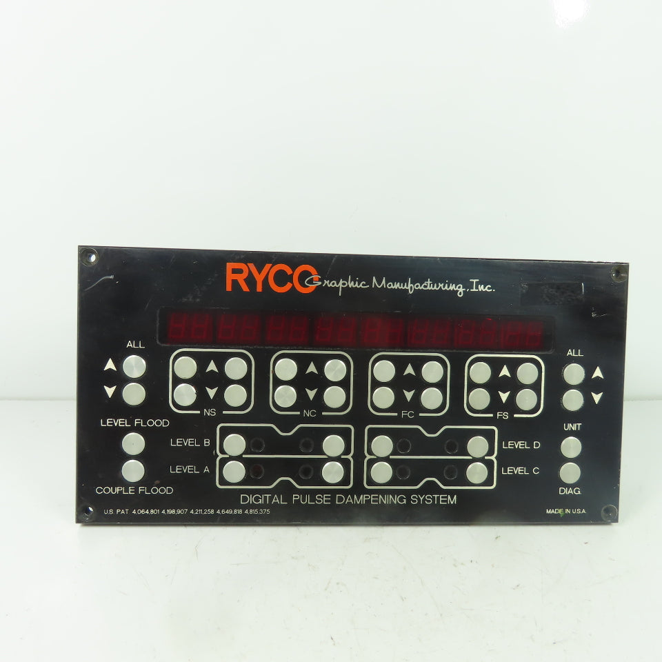 Ryco Graphic 150A-211 Digital Pulse Dampening System Control Panel