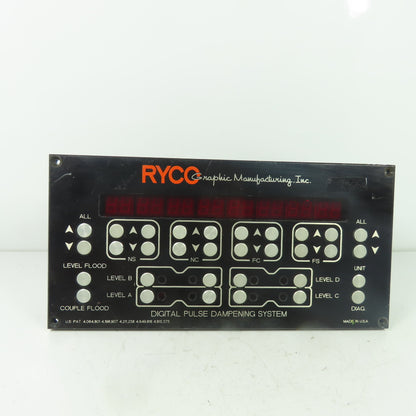 Ryco Graphic 150A-211 Digital Pulse Dampening System Control Panel