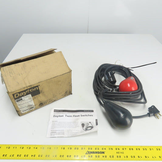 dayton 10A176 Twin Float Switch 230VAC 15A 2HP
