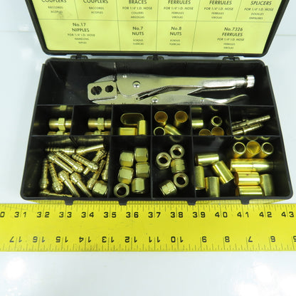 ProStar PRS27110 Gas Hose Repair Kit For 1/4" ID W/ Crimping Tool