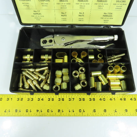 ProStar PRS27110 Gas Hose Repair Kit For 1/4" ID W/ Crimping Tool