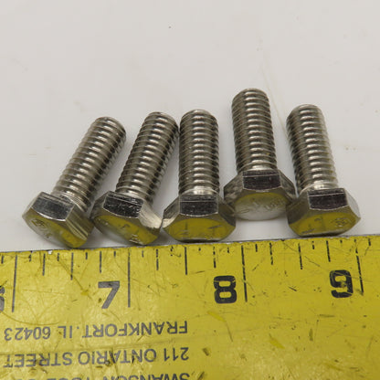 MS35307-360D 3/8-16 x 1" Course Thread Mil. Spec Stainless Steel Hex Bolt Lot/15