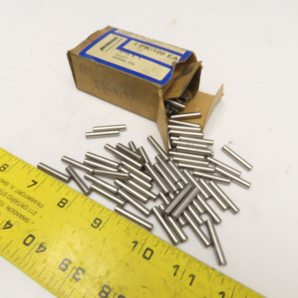 The Socket Source DPA03X016 3/16" x 1" Alloy Dowel Pin Lot Of 98