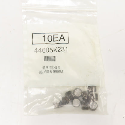 44605K231 1/8" NPT Countersunk Hex Pipe Plug Pack Of 10