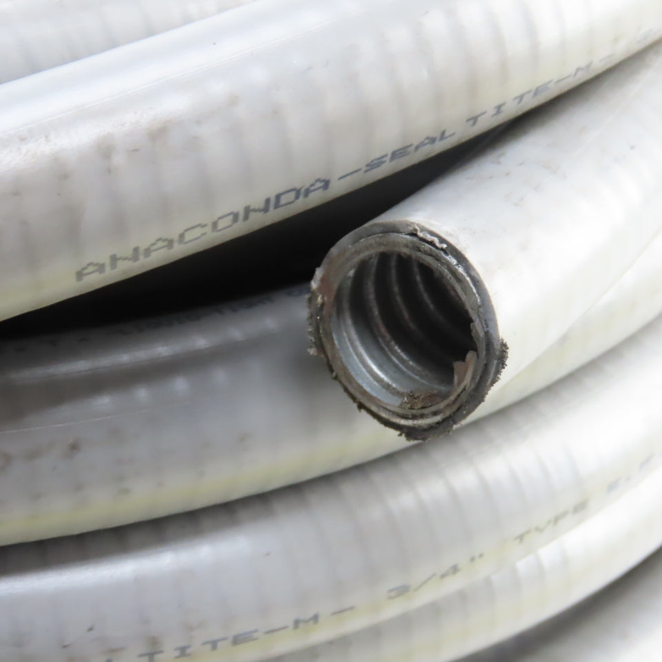 Anaconda Sealtite 3/4" x 75' Long EFST Grey Flexible Liquid-Tight Conduit