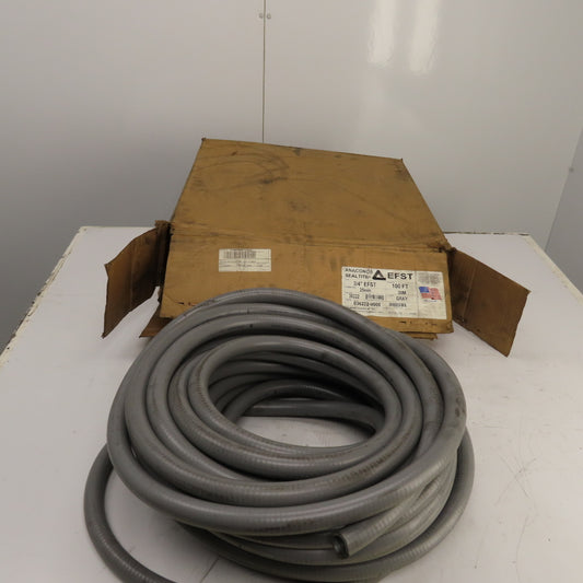 Anaconda Sealtite 3/4" x 75' Long EFST Grey Flexible Liquid-Tight Conduit