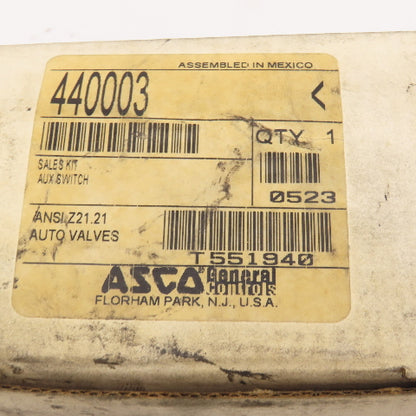 Asco 440003 AH2D Auxiliary Micro Switch