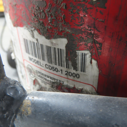 Badger CD50-1 Wheeled Carbon Dioxide Co2 50lb Stored Pressure Fire Extinguisher